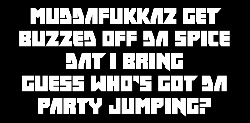 I fink u freeky Font
