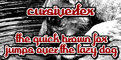 Cursivertex Font