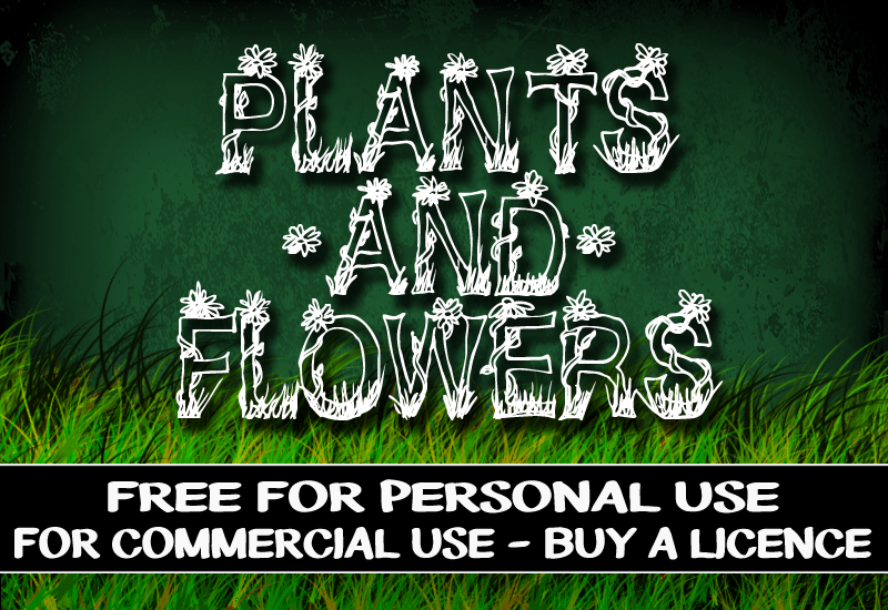 CF Plants and Flowers Font
