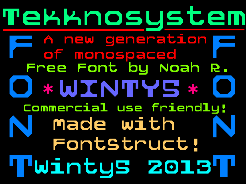 5 Tekknosystem Font
