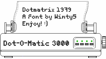5 Dotmatrix 1979 Font