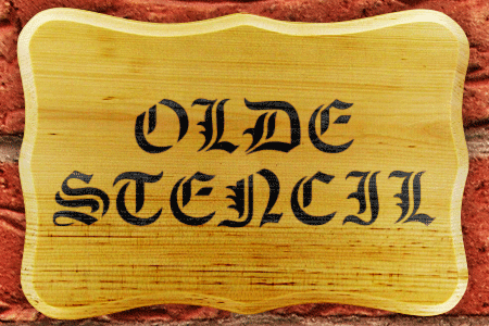 Olde Stencil Font