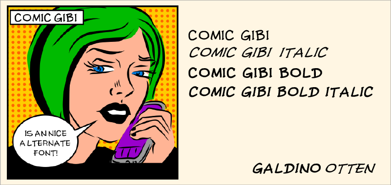 Comic Gibi Font