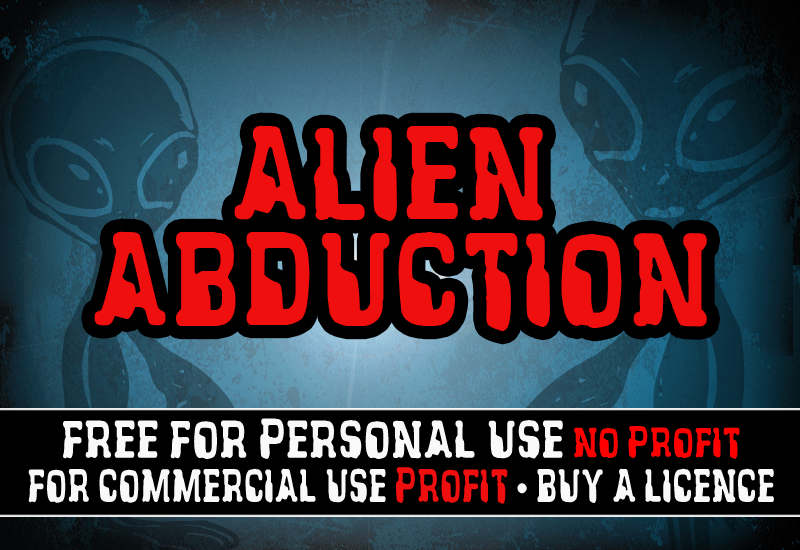 CF Alien Abduction Font