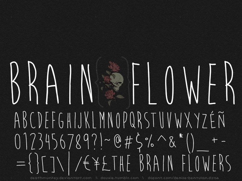 Brain Flower Font
