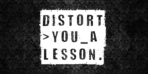 Distort You a Lesson Font