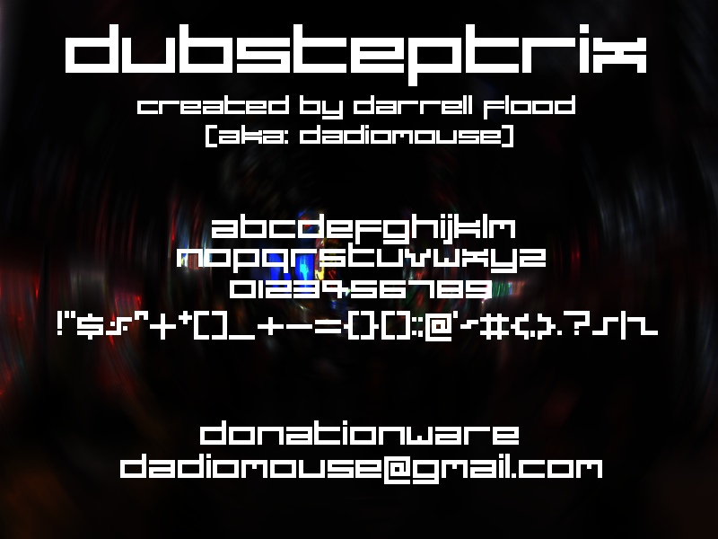 Dubsteptrix Font