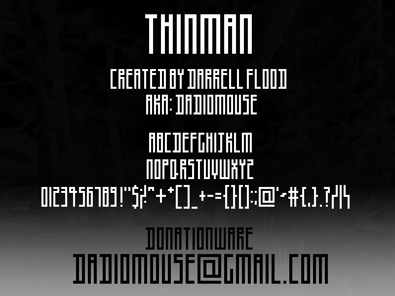 Thinman Font
