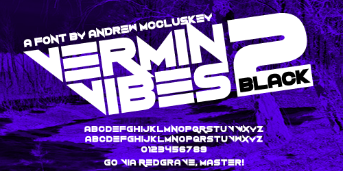Vermin Vibes 2 Black Font