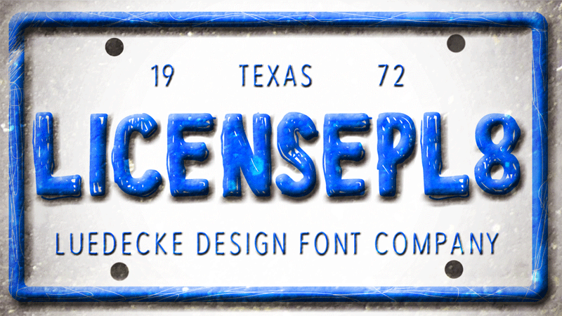 License PL8 Font
