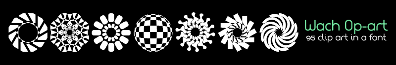 Wach Op-Art Font