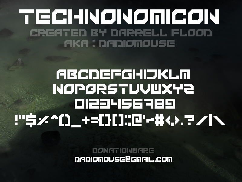 Technonomicon Font