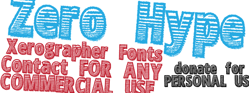 Zero Hype Font