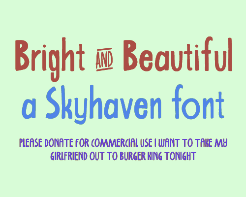 Bright and Beautiful Font