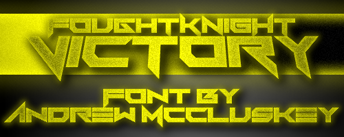 FoughtKnight Victory Font
