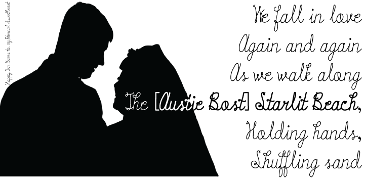 Austie Bost Starlit Beach Font
