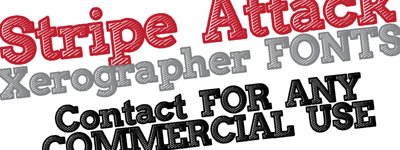 Stripe Attack Font