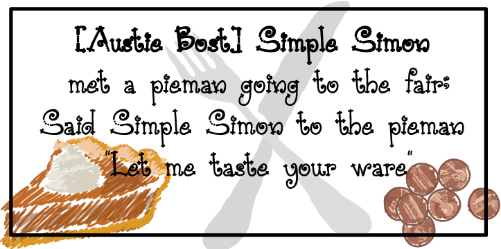 Austie Bost Simple Simon Font