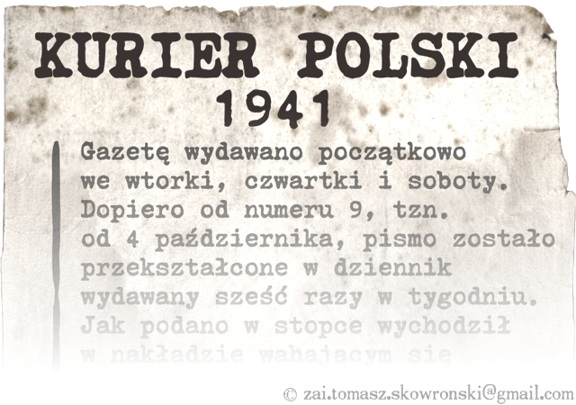 Courier Polski 1941 Font