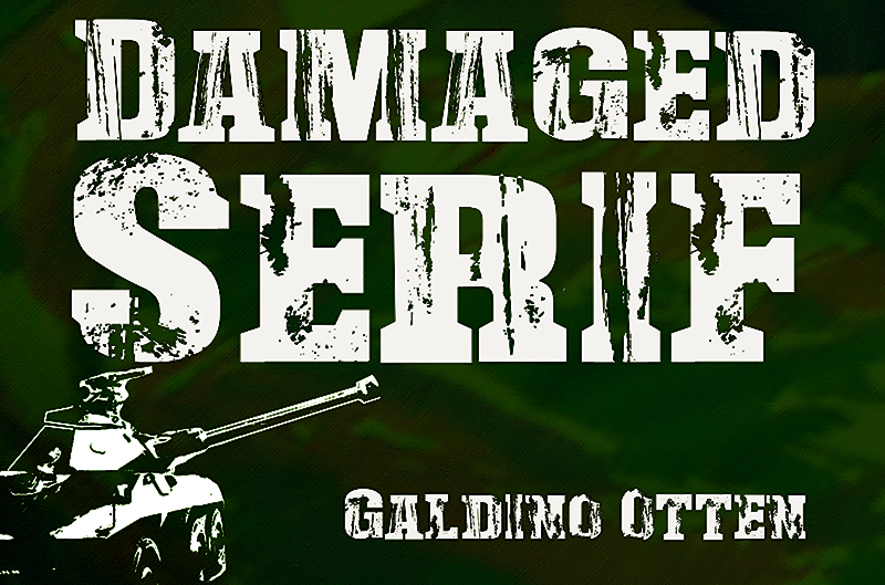 Damaged Serif Font