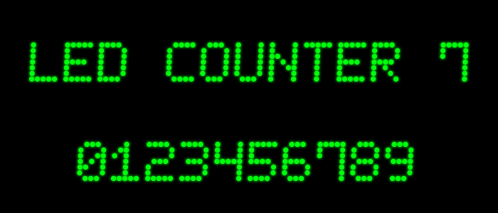 LED Counter 7 Font