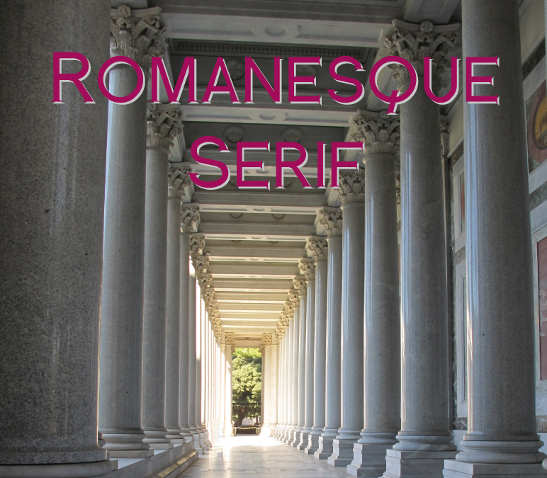 Romanesque Serif Font