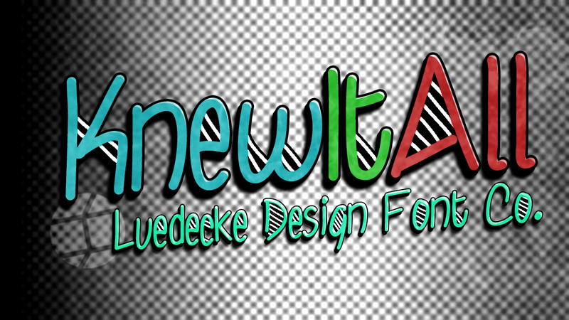 Knew It All Font