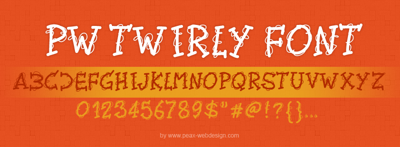 PW Twirly Font
