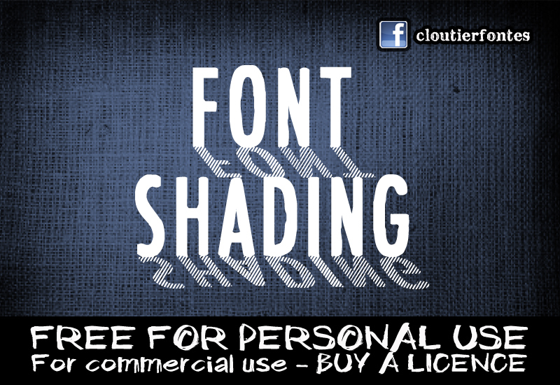 CF Font Shading Font
