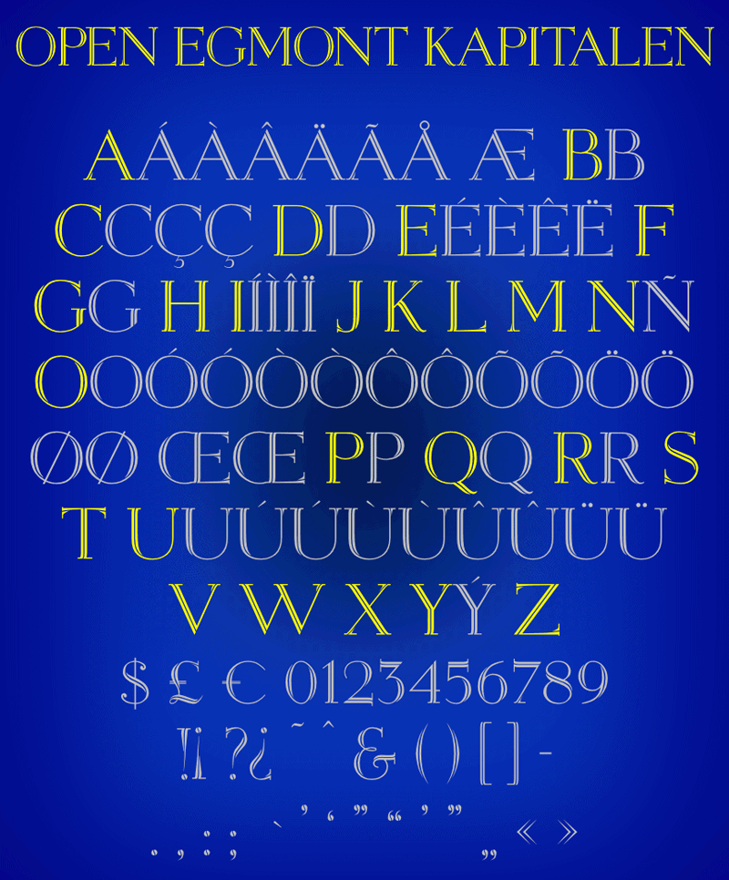 Open Egmont Kapitalen Font