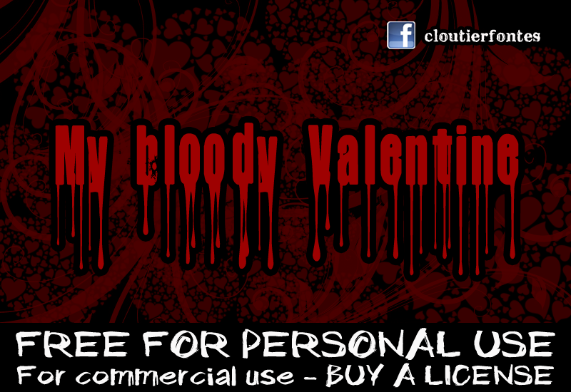 CF My Bloody Valentine Font