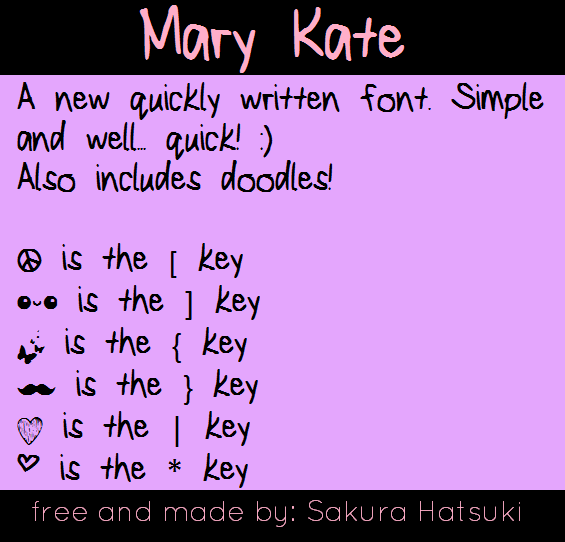 Mary Kate Font