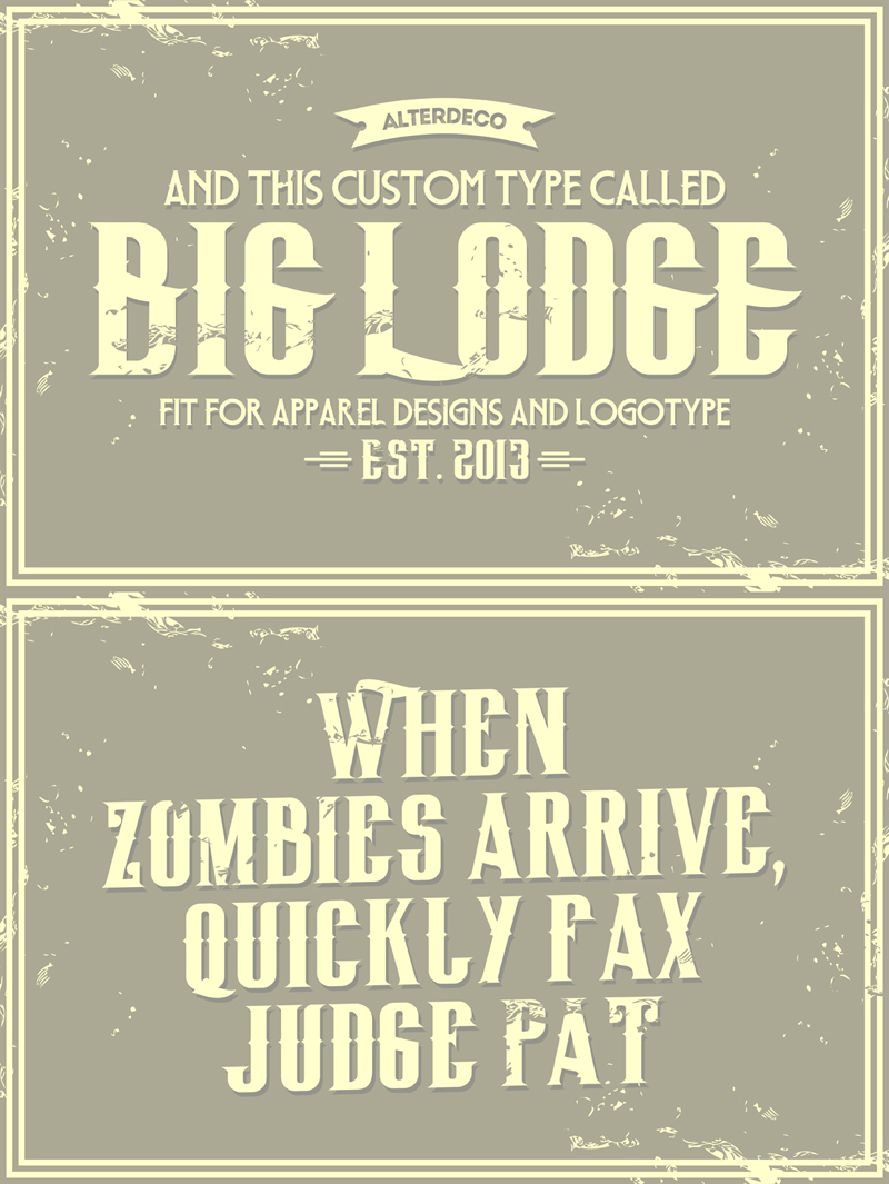 Big Lodge Font