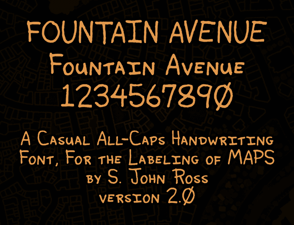 Fountain Avenue Font