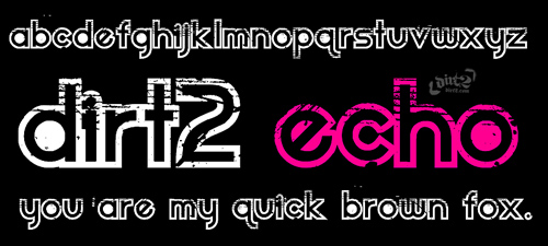 Dirt2 Echo Font