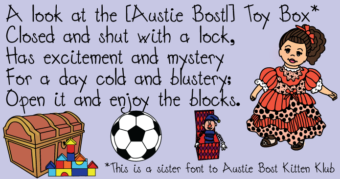 Austie Bost Toy Chest Font