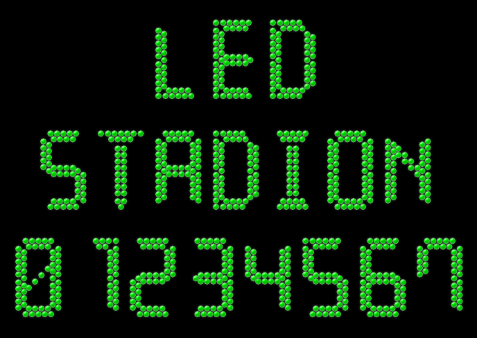 LED Stadion 7 Font
