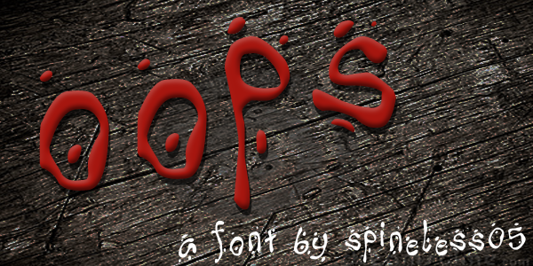 Oops Font