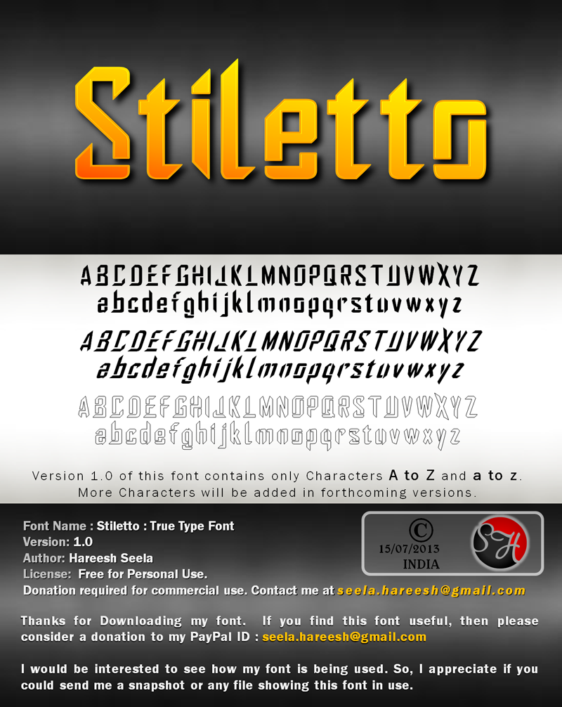 Stiletto Font
