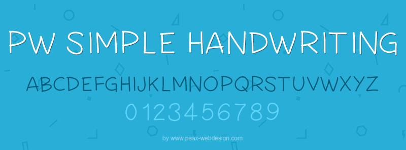 PW Simple Handwriting Font