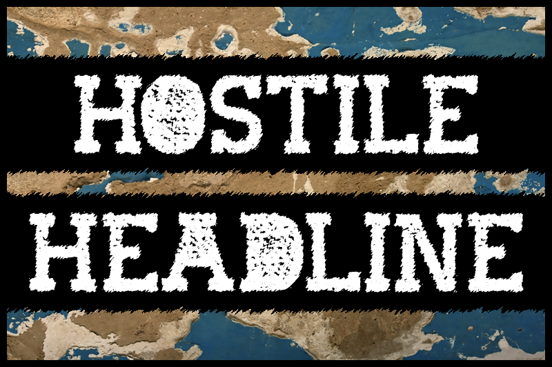 Hostile Headline Font