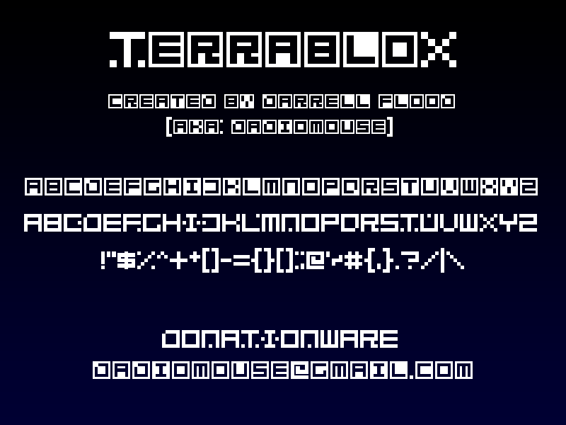 Terrablox Font