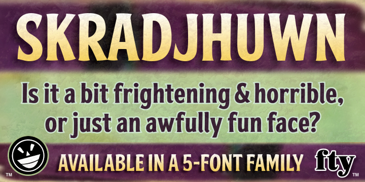 FTY Skradjhuwn NCV Font