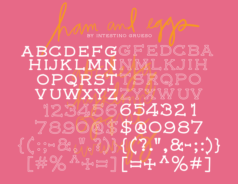 Ham and Eggs Font