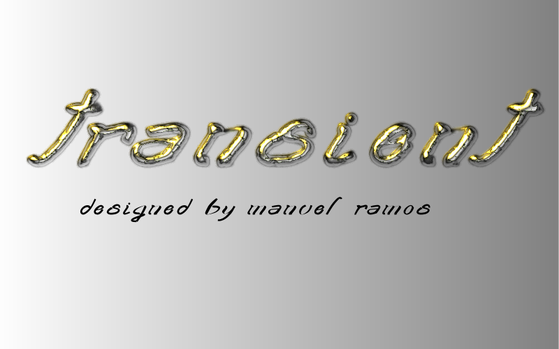 Transient Font