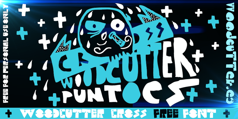 Woodcutter Cross Font