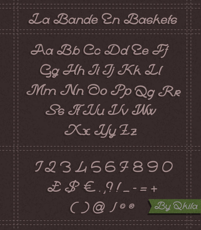 La Bande En Baskets Font