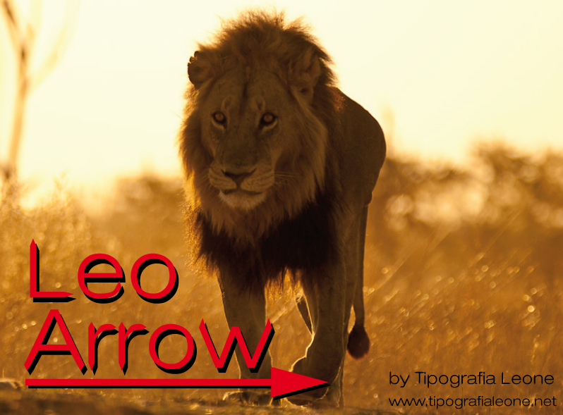 Leo Arrow Font