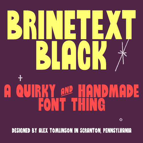 Brinetext Black Font