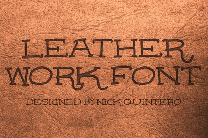 Leatherwork Font
